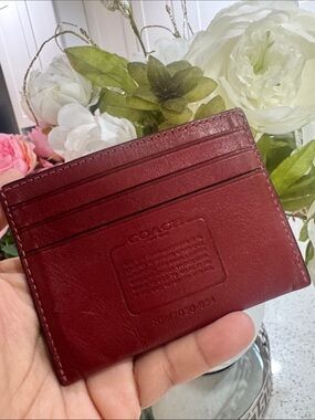 🤍Coach Genuine Leather Card Holder
